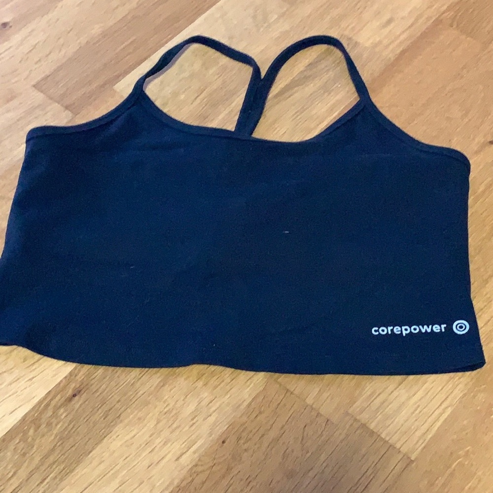 Corepower Yoga beyond yoga crop tank black size L